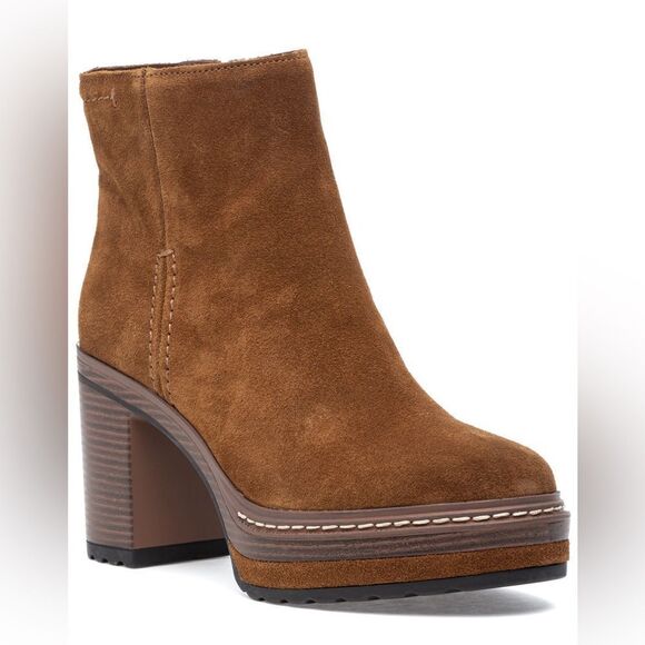 Steve Madden Shaniya Suede Ankle Boots Booties Sz 10 - Picture 1 of 15